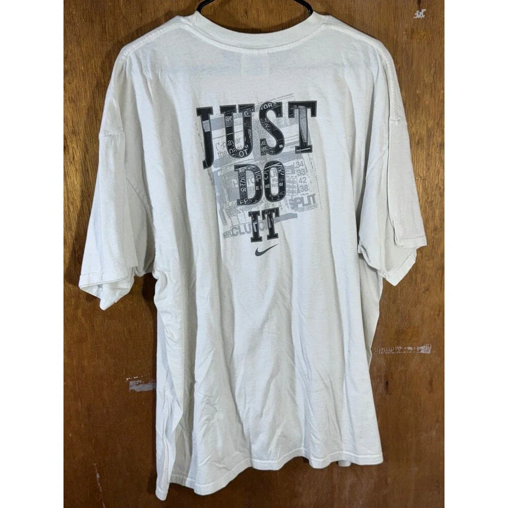 Vintage Nike Swoosh White Just Do It Shirt‎ XXL